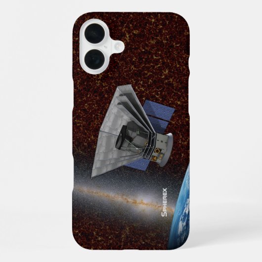 SPHEREx-Galaxienjäger-Raumschiff iPhone Hülle (Rückseite)