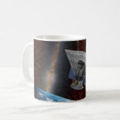 SPHEREx Galaxy Hunter Spacecraft Kaffeetasse (Vorderseite Links)