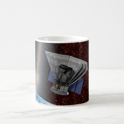 SPHEREx Galaxy Hunter Spacecraft Kaffeetasse (Mittel)