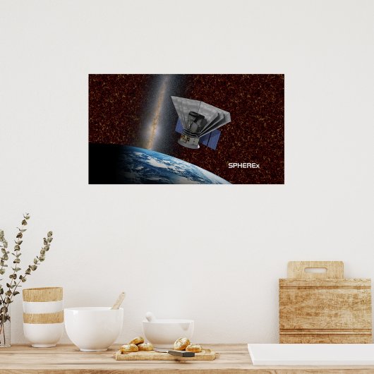 SPHEREx Galaxy Hunter Spacecraft Poster (Küche)