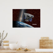 SPHEREx Galaxy Hunter Spacecraft Poster (Küche)