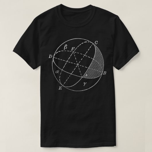 Spherical Triangle Trigonometrie Mathematics Math T-Shirt (Design vorne)
