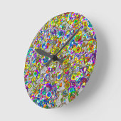 Spheroids Style Bio Design Orbs Runde Wanduhr (Winkel)