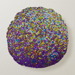 Spheroids Style Bio Design Orbs Rundes Kissen