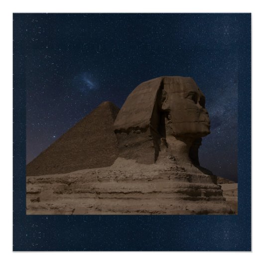Sphinx Ägypten Antike Riesenstatuen Stone Gebäude Poster (Vorderseite)