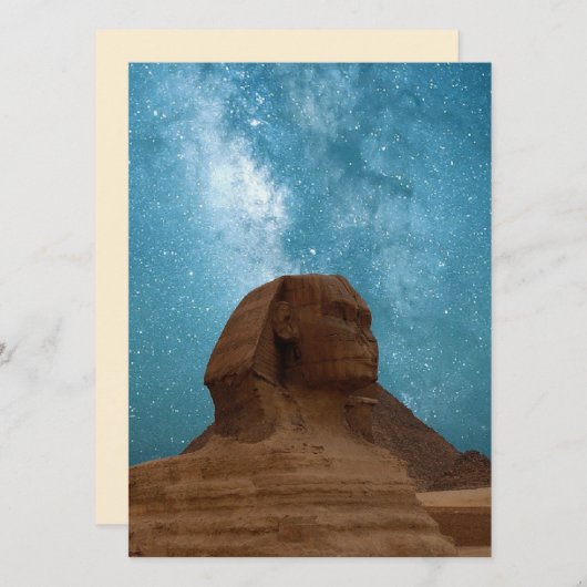 Sphinx: Ägypten Einladung (Vorne/Hinten)