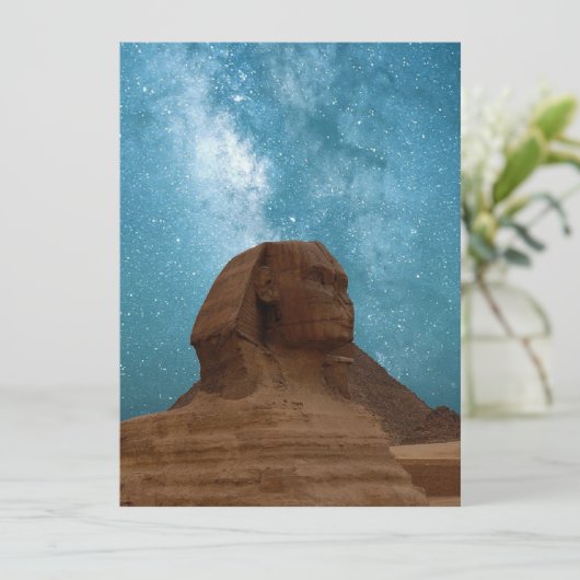 Sphinx: Ägypten Einladung (Stehend Vorderseite)