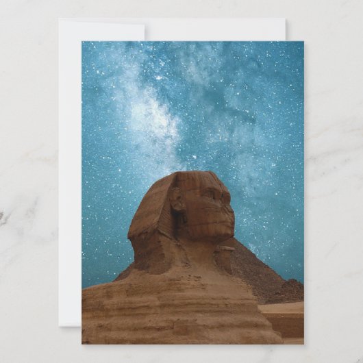 Sphinx: Ägypten Einladung (Vorderseite)