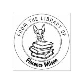 Sphinx Cat, Buch aus der Bibliothek von Gummistempel (Prägung)