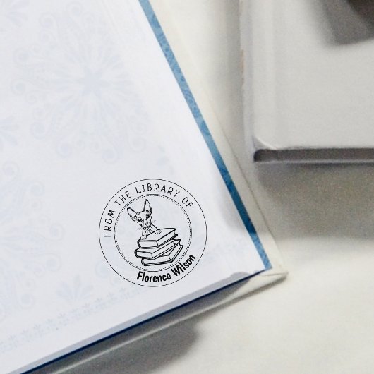 Sphinx Cat, Buch aus der Bibliothek von Gummistempel