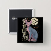 Sphinx Cat Horror Stories Button (Vorne & Hinten)