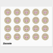 Sphinx Cat Pink Sonnenbrille Runder Aufkleber (Blatt)