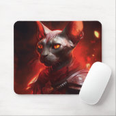 Sphinx Cat Warrior From Another Galaxy Mousepad (Mit Mouse)