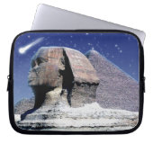 Sphinx & Comet über ägyptische Pyramiden Art Sleev Laptopschutzhülle (Vorderseite)