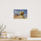 Sphinx, Gizeh, Al Jizah, Ägypten Poster (Küche)