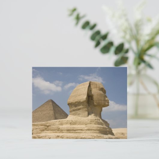 Sphinx, Gizeh, Al Jizah, Ägypten Postkarte (Stehend Vorderseite)