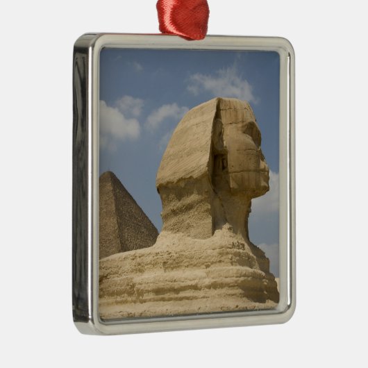 Sphinx, Gizeh, Al Jizah, Ägypten Silbernes Ornament (Rechts)