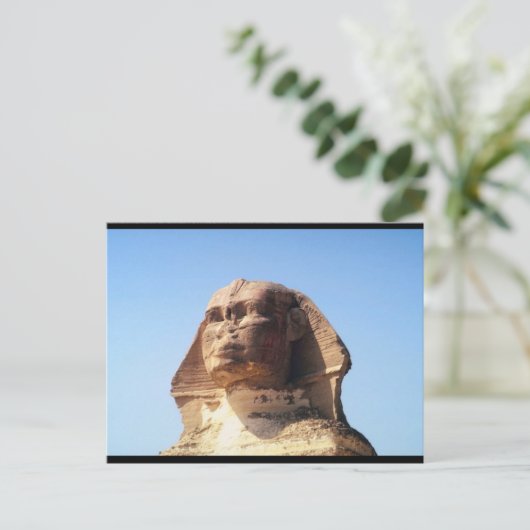 Sphinx Head Postkarte (Stehend Vorderseite)