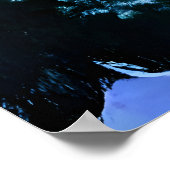 Sphinx im Winterschnee | AI Art Poster (Ecke)