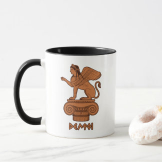 Sphinx in Delphi - Altgriechisch Rotfigurig Tasse