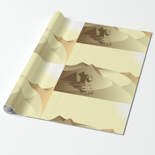 Sphinx in der Wüste Geschenkpapier (Ungerollt)