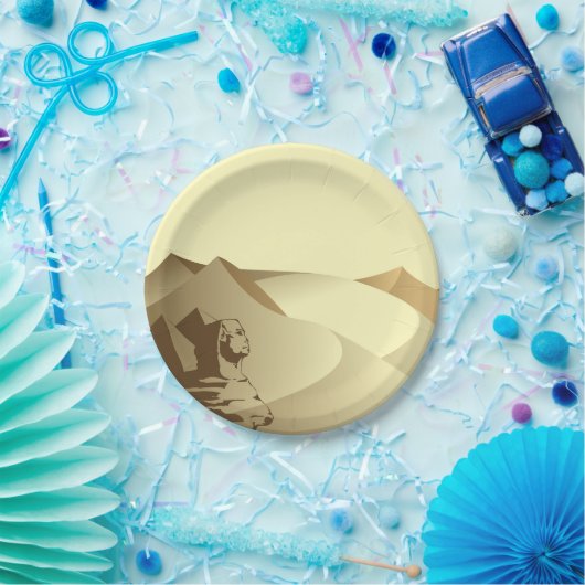 Sphinx in der Wüste Pappteller (Party)