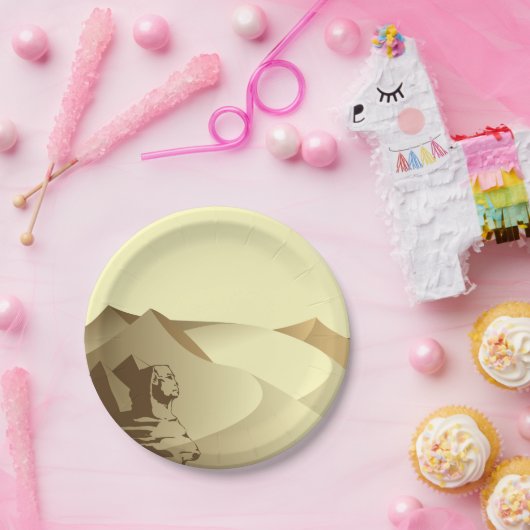 Sphinx in der Wüste Pappteller (Party)