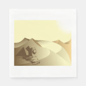 Sphinx in der Wüste Serviette (Vorderseite)
