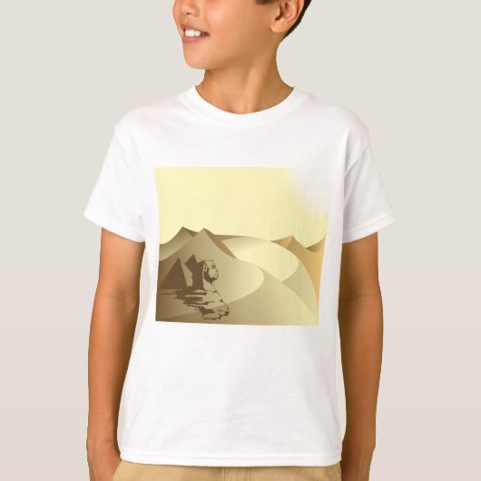 Sphinx in der Wüste T-Shirt (Vorderseite)