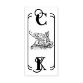 Sphinx Jugendstil ex libris Gummistempel (Prägung)