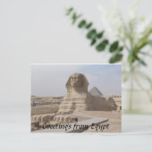 Sphinx, Kairo Postkarte (Stehend Vorderseite)
