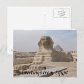 Sphinx, Kairo Postkarte (Vorne/Hinten)