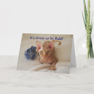 Sphinx-Katze Haarlose Chemotherapie Humor Karte