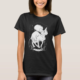 Sphinx Katze Mond Gothic Ästhetik Core Tattoos Nac T-Shirt