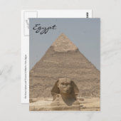 Sphinx-Khafre-Epitt Postkarte (Vorne/Hinten)