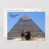 Sphinx khafre postkarte (Vorne/Hinten)