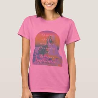 Sphinx Latein Zitat Farbverlauf Kunst T-Shirt