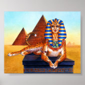 Sphinx mit goldenen Augen Poster (Vorne)