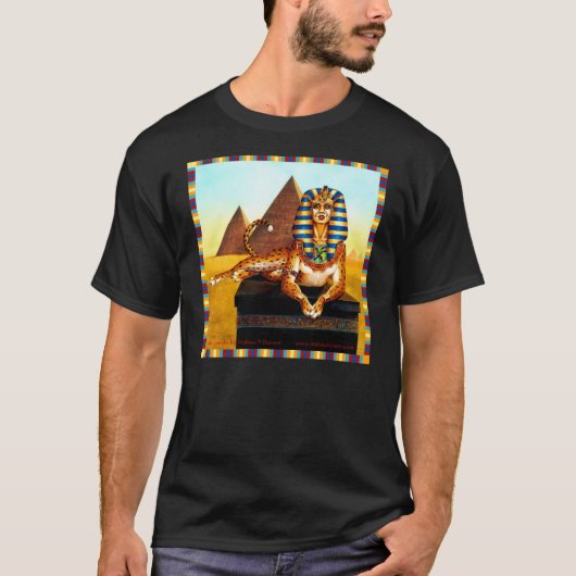 Sphinx mit goldenen Augen T-Shirt (Vorderseite)