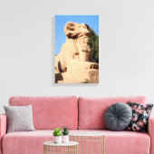 Sphinx mit Rammkopf im Tempel von Karnak - Ägypten Leinwanddruck (Insitu (Wohnzimmer))