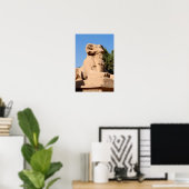 Sphinx mit Rammkopf im Tempel von Karnak - Ägypten Poster (Heimbüro)