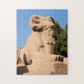 Sphinx mit Rammkopf im Tempel von Karnak - Ägypten Puzzle (Vertikal)