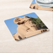 Sphinx mit Rammkopf im Tempel von Karnak - Ägypten Rechteckiger Pappuntersetzer (angewinkelt)