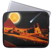 Sphinx & Moon über Ägypten Gizeh Pyramids Kunstgif Laptopschutzhülle (Vorderseite)
