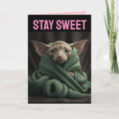 SPHINX NIEDLICH HAIRLESS CAT BIG VALENTINE'S DAY C KARTE (Vorderseite)