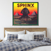 Sphinx Orange LabelLindsay, CA Leinwanddruck (Insitu (Schlafzimmer))