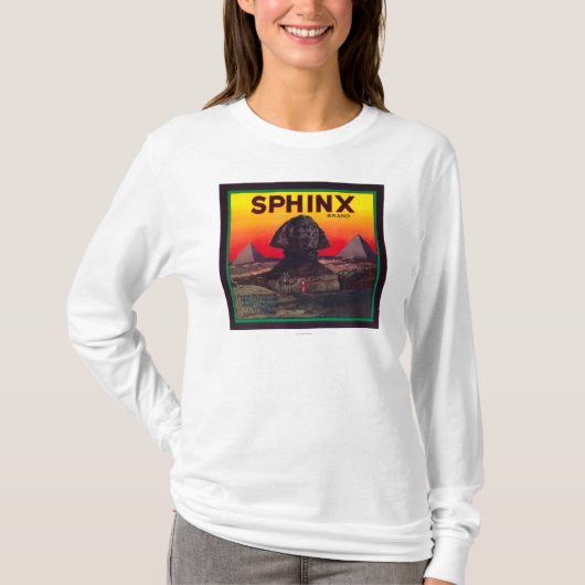 Sphinx orange LabelLindsay, CA T-Shirt (Vorderseite)