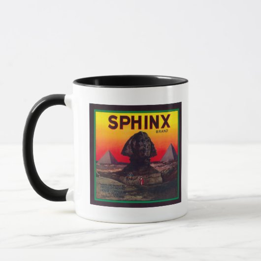 Sphinx Orange LabelLindsay, CA Tasse (Links)