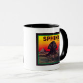 Sphinx Orange LabelLindsay, CA Tasse (VorderseiteRechts)