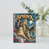 Sphinx, Paper Cut Monster Postkarte (Stehend Vorderseite)